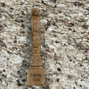 Traditional wooden talking stick